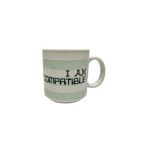 Compu Computer Mug by Taylor & Ng 1984 VTG I Am Compatible Coffee Tea Cup
